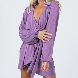 Princess Polly “Party Time” Mini Dress in Purple